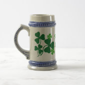 Slainte Mhathか応援または天恵のシャムロックまたはクローバー4 ビールジョッキ (左)