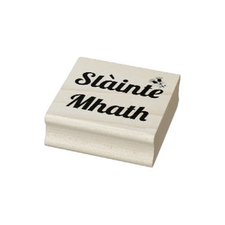 Slainte Mhath, Gaidhlig良い恵み/アザミ ラバースタンプ