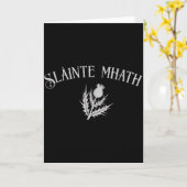 Slàinte Mhath Scottihistle Emblem Scotland Pride C カード (黄色い花)