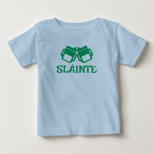 SLÁINTE sippy blue tee ベビーTシャツ (正面)