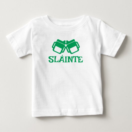 SLÁINTE sippy white tee ベビーTシャツ (正面)