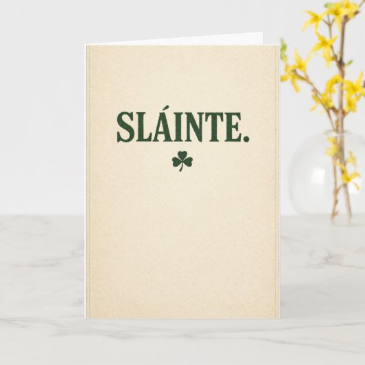 Slainte - Vintage カード (黄色い花)