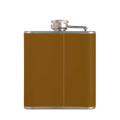Slainte w clover brown wrapped flask フラスク (裏面)