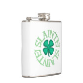 Slainte w clover white wrapped flask フラスク (右)