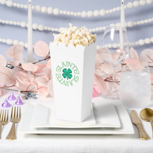 Slainte white popcorn boxes フェイバーボックス (ウェディング)
