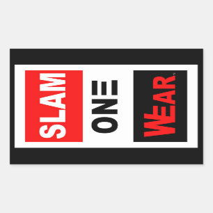 SLAM 1の衣服のステッカー 長方形シール