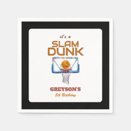 Slam Dunk Basketball Any Age Birthday スタンダードカクテルナプキン