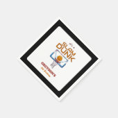 Slam Dunk Basketball Any Age Birthday スタンダードカクテルナプキン (角)