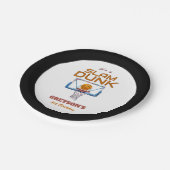 Slam Dunk Basketball Any Age Birthday ペーパープレート (アングル)