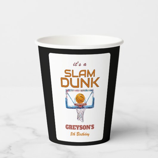 Slam Dunk Basketball Any Age Birthday 紙コップ (裏面)