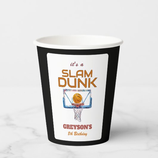 Slam Dunk Basketball Any Age Birthday 紙コップ (正面)