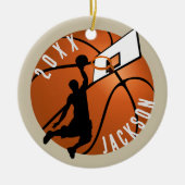 Slam Dunk! Basketball Player Christmas セラミックオーナメント (正面)