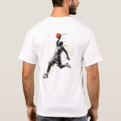 Slam Dunk Basketball Player Silhouette Sports   Tシャツ (裏面)