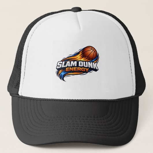 Slam Dunk Energy Basketball Hat | Bold Orange Blue キャップ (正面)