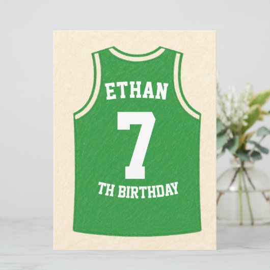 Slam Dunk Kids Basketball Birthday Invitation  (スタンド正面)