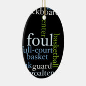 Slam Dunk of Words:バスケットボール・ゲーム・オブ・チャンピオン セラミックオーナメント (右)