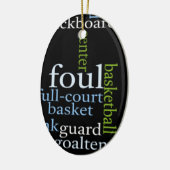 Slam Dunk of Words:バスケットボール・ゲーム・オブ・チャンピオン セラミックオーナメント (左)