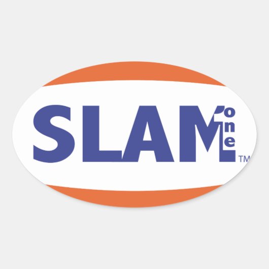 SLAM ONEステッカー 楕円形シール (正面)