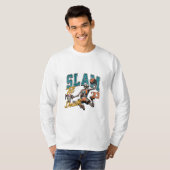 Slam 'Til Deathバスケットボールスケルトン Tシャツ (正面フル)