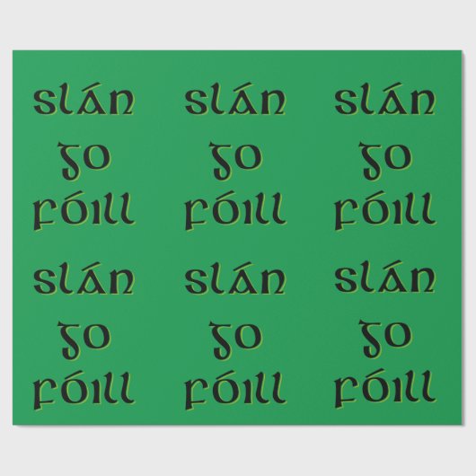 Slán Go Fóill ラッピングペーパー (フラット)