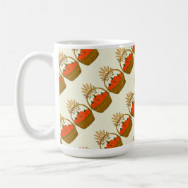 🎃 **Slanted Pumpkin & Wheat Mug コーヒーマグカップ