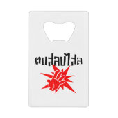 Slap You ☆ Dop Salop Salai間抜けをタイ語スクリプトで☆ クレジットカード栓抜き (正面)