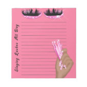 Slash All Day カスタマイズ Lash Lash Techメモ帳 ノートパッド (正面)