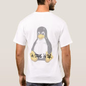 Slashdotかペンギン Tシャツ (裏面)