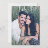 Slate Blue French Country Wedding Photo 招待状 (裏面)