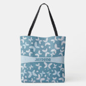 Slate Blue Shoe And Butterfly トートバッグ (裏面)