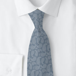 Slate Gray Paisley ネクタイ