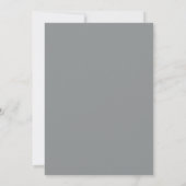 Slate Grey Ornate Formal Wedding 招待状 (裏面)