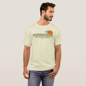 Slaughter Beach Delaware Sun Palm Trees Tシャツ (正面フル)