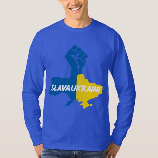 Slava Ukraini! 団結のTシャツ Tシャツ (正面)