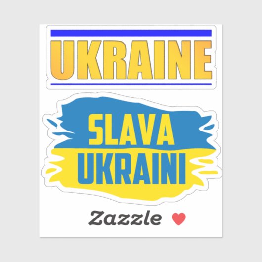 Slava Ukraini, Glory to Ukraine シール (シート)