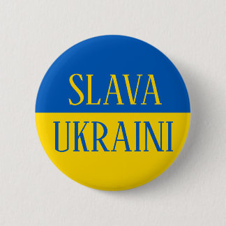 Slava Ukraini Glory to Ukraine flag pin Knapp 缶バッジ