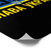 Slava Ukraini Glory To Ukraine Stand With Ukr Stro ポスター (角)