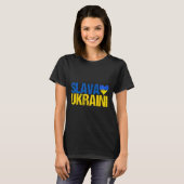 Slava Ukraini Glory To Ukraine  Tシャツ (正面フル)