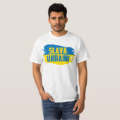 Slava Ukraini, Glory to Ukraine T-Shirt Tシャツ (正面フル)