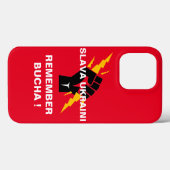 SLAVA UKRAINI REMEMBER BUCHA Case-Mate iPhone CASE Case-Mate iPhoneケース (裏面 (横))