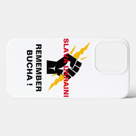 SLAVA UKRAINI REMEMBER BUCHA Case-Mate iPhone CASE iPhoneケース (裏面 (横))