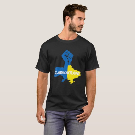 Slava Ukraini Solidarity Tシャツ (正面フル)