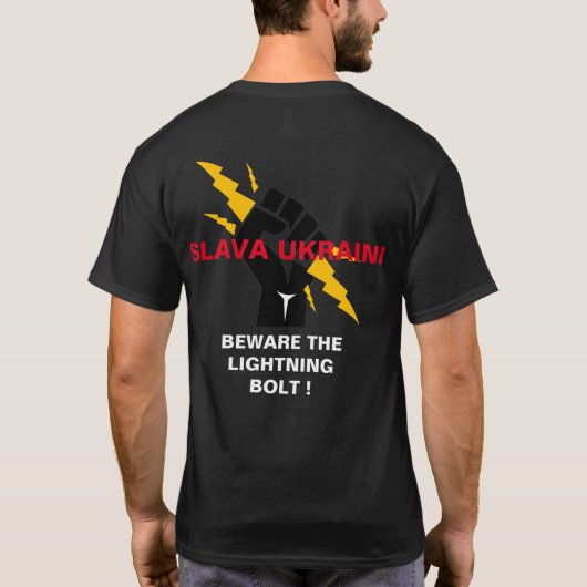 SLAVA UKRAINI Tシャツ (裏面)