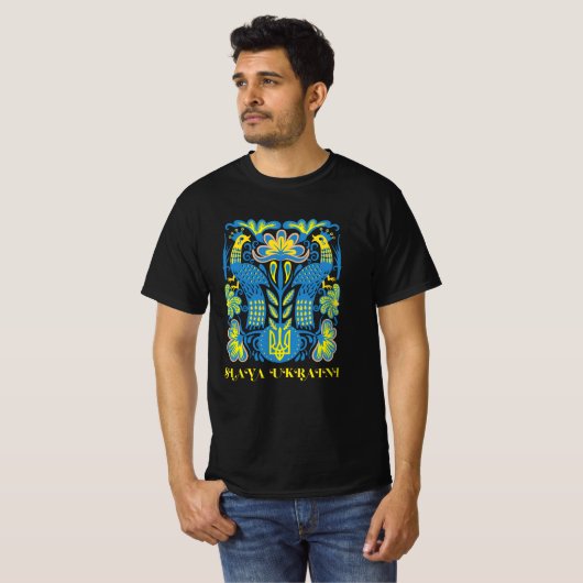 Slava Ukraini Tシャツ (正面フル)