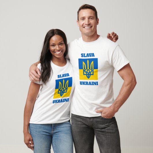 SLAVA UKRAINI. Ukrainian Trident.  Tシャツ (ユニセックス)