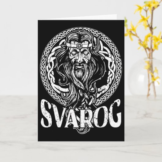 Slavic Celestial Being Craftsmanship Pagan Slavs P カード (黄色い花)