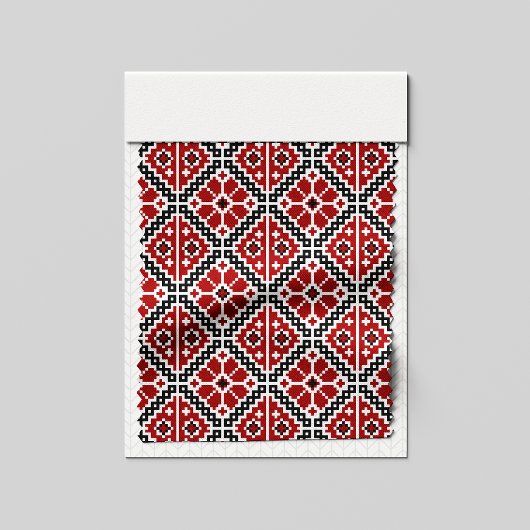 Slavic Ethnic Embroidery, Balkan Traditional ファブリック