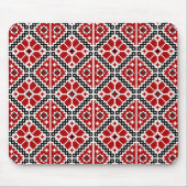 Slavic Ethnic Embroidery, Balkan Traditional マウスパッド (正面)