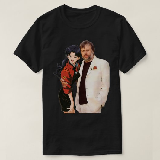 Slavoj Zizekとwaifu Tシャツ (デザイン正面)