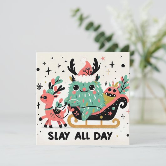 Slay all day Santa sleigh シーズンカード (スタンド正面)